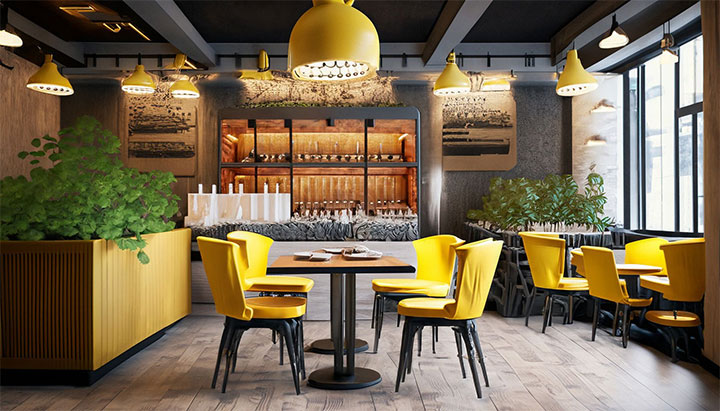 Commercial Interior Design Restaurant