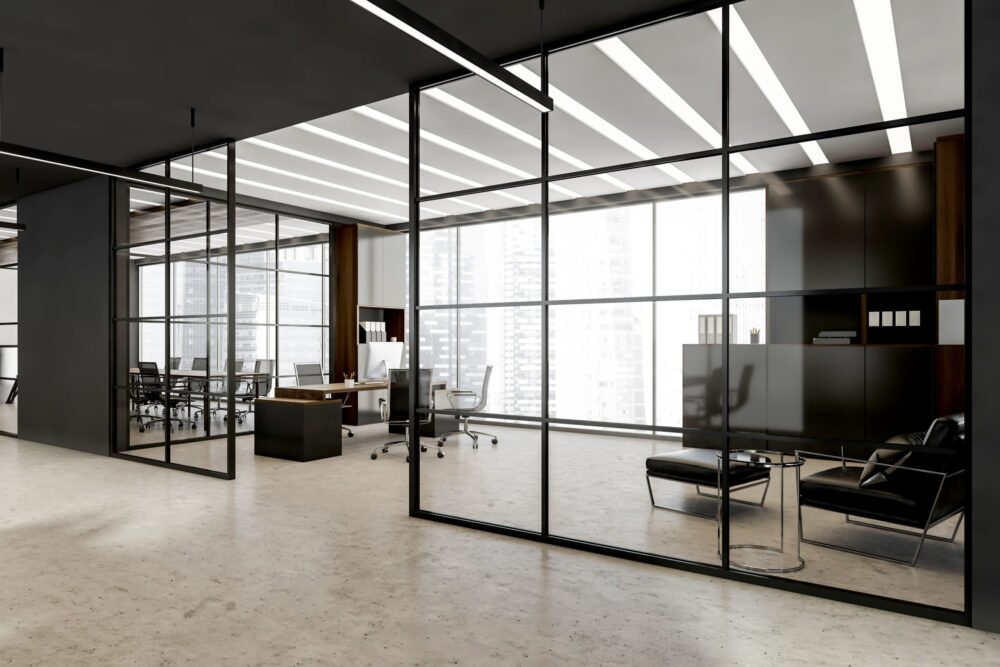 Frosted Glass Partitions