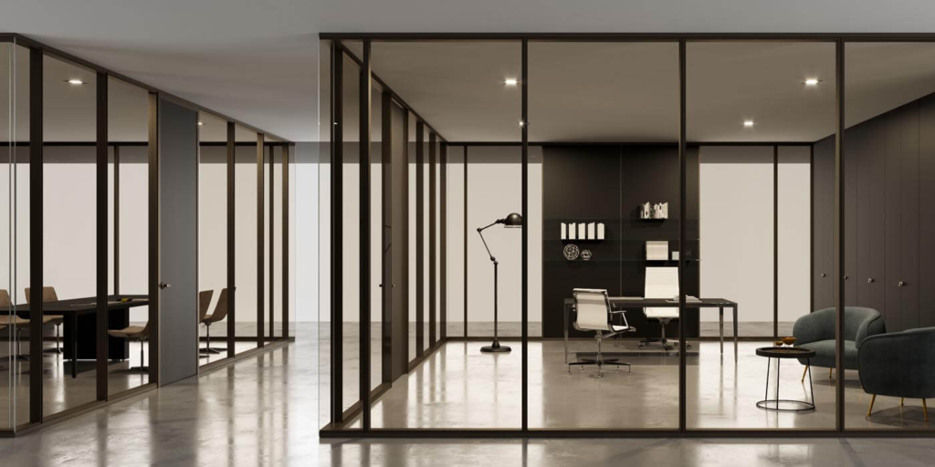 Frosted Glass Partitions